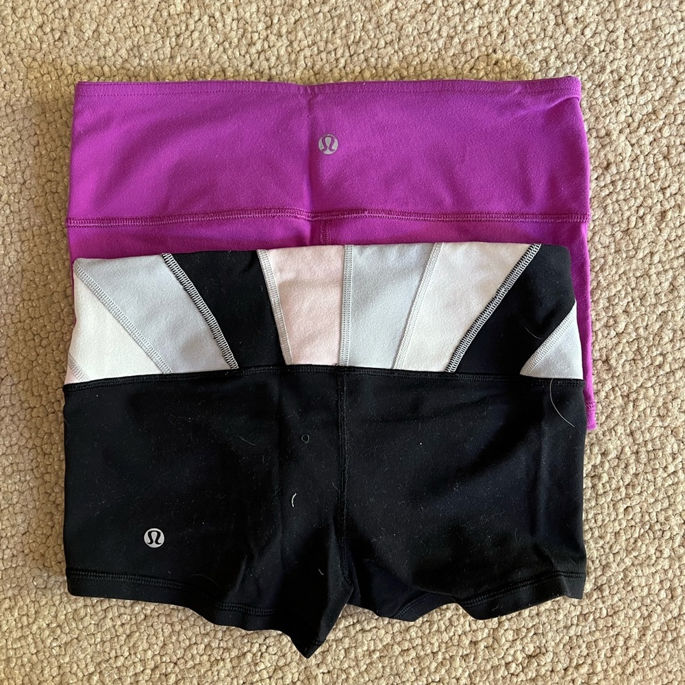 Lululemon 4” Wunder Under Biker Shorts